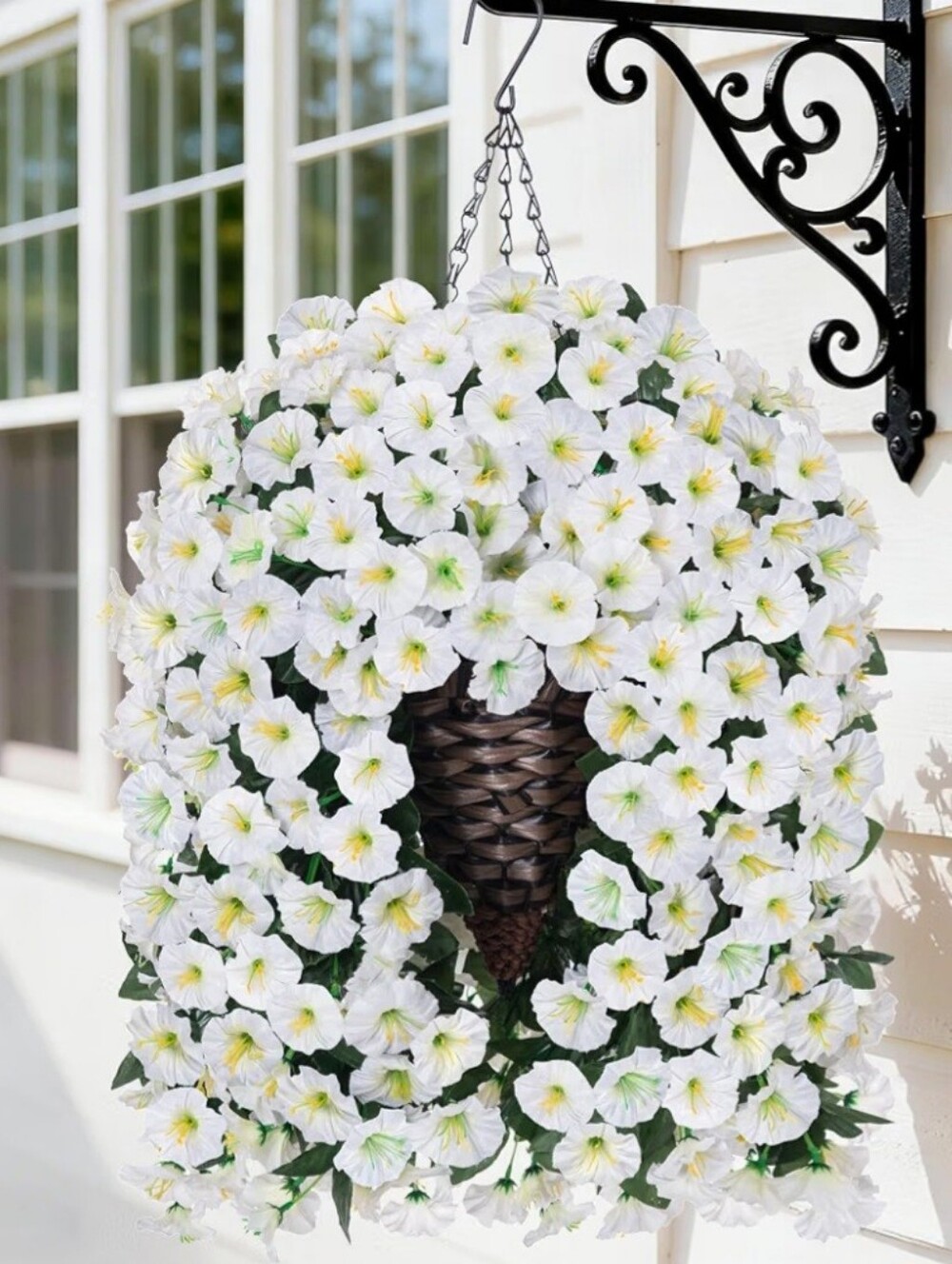 White Petunia Hanging Basket - Brand Unspecified